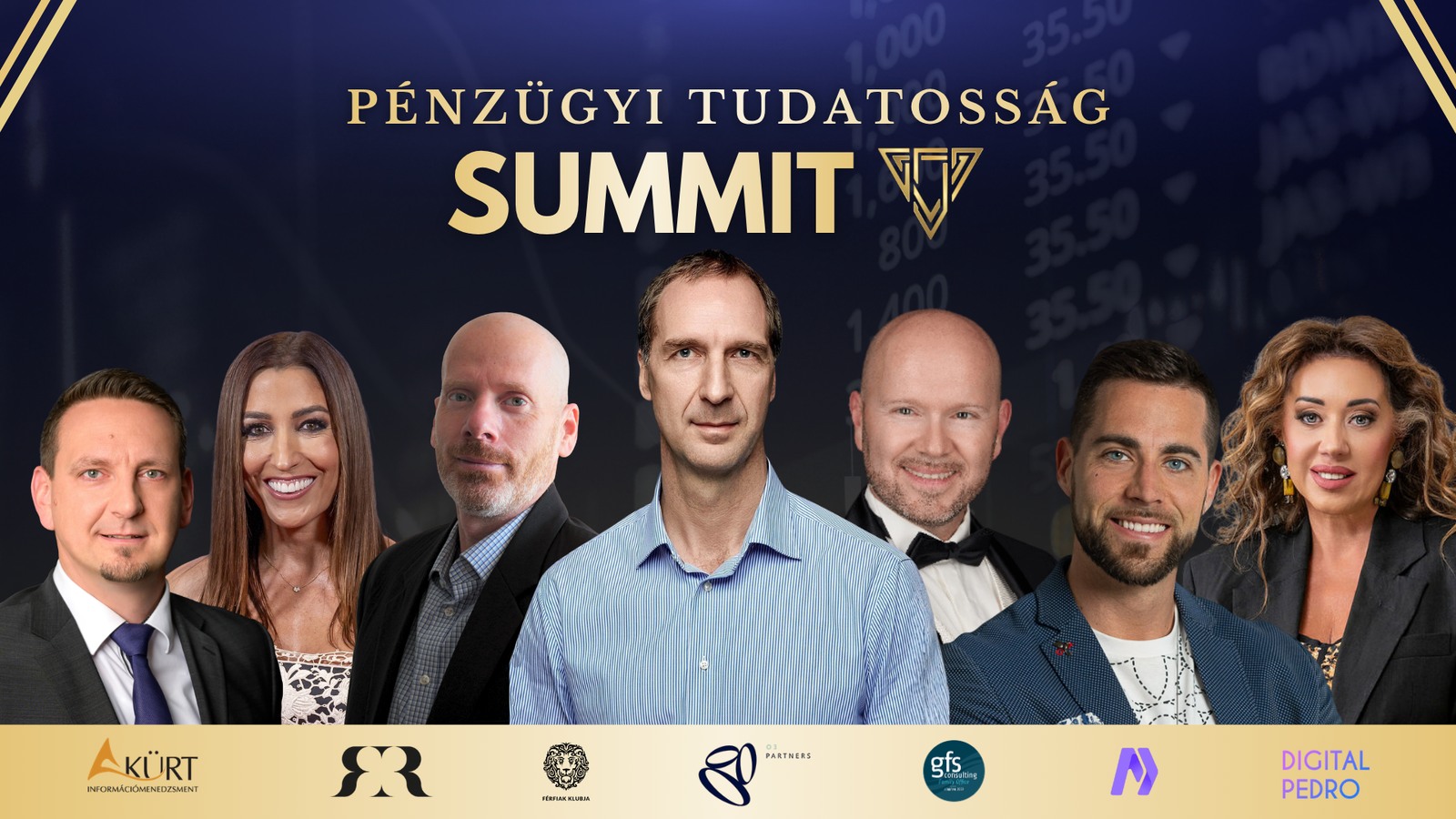 A Pénzügyi Tudatosság Summit sajtócsomagjának eseménygrafikája.